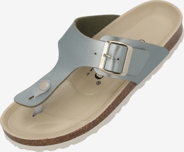 Palado by Sila Sahin T-bar sandals 'Palado Kos BEGS by Sila Sahin' in Green: front
