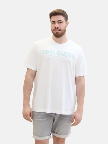 TOM TAILOR Men + Shirt in White