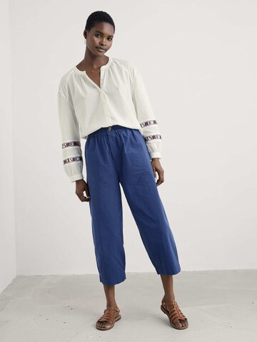 Seasalt Cornwall Blouse 'Weaving Sea' in White