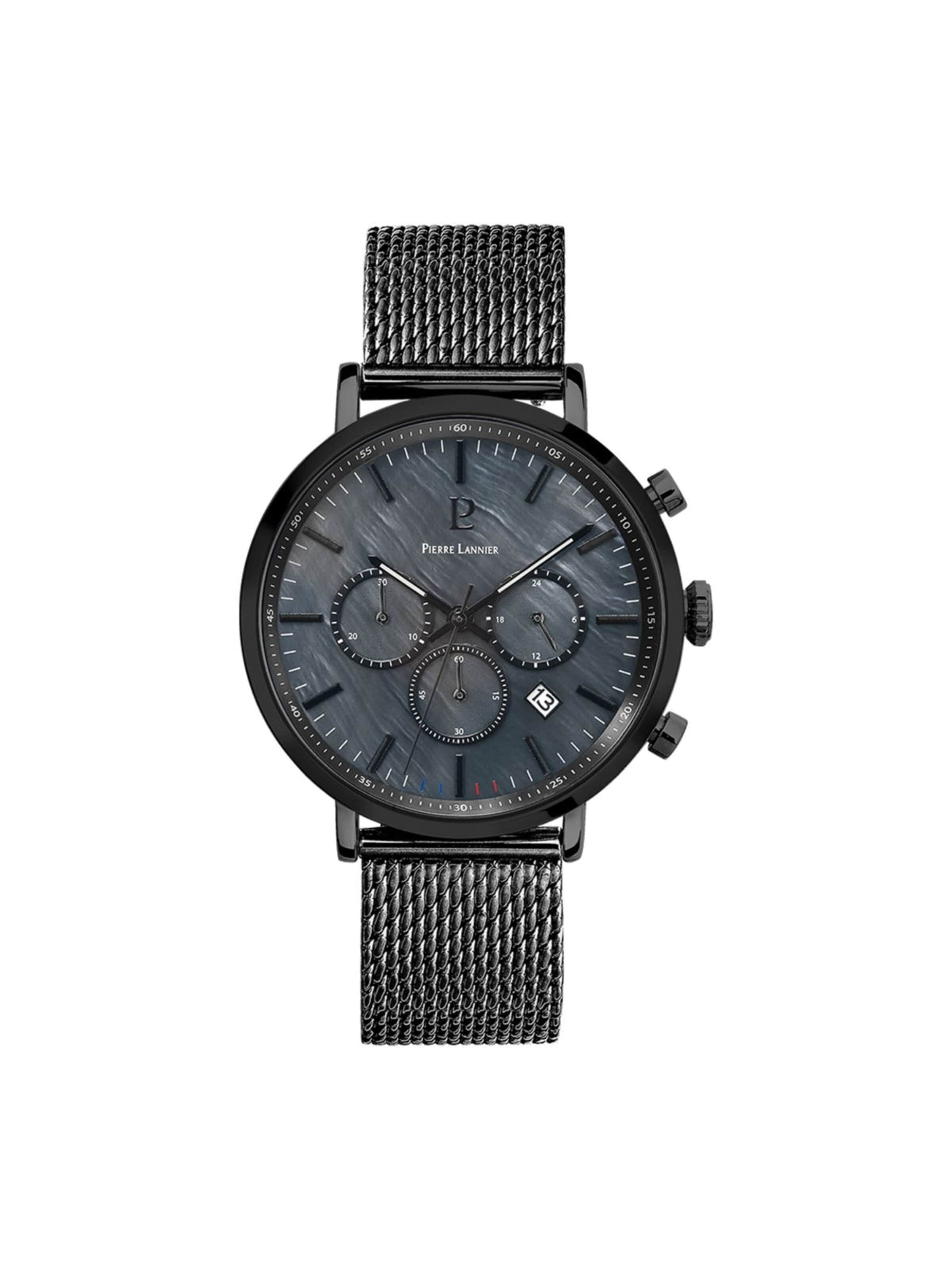 Montre à affichage analogique 'Baron' Pierre Lannier en noir : devant