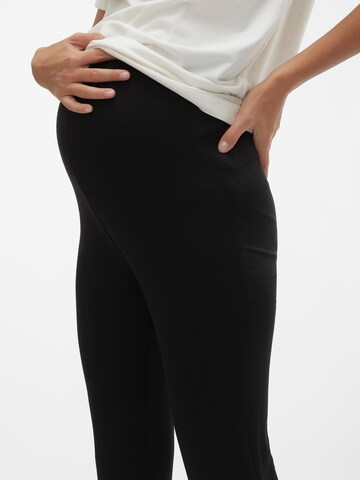 MAMALICIOUS Flared Trousers 'Rynja' in Black