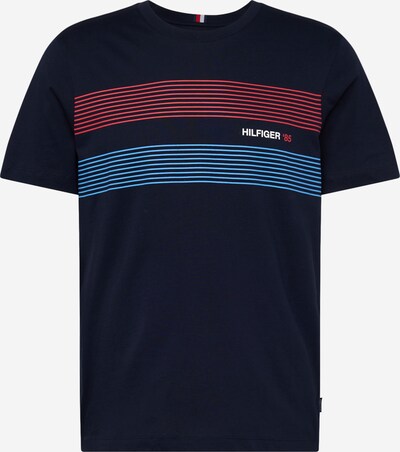 TOMMY HILFIGER T-Shirt en marine / bleu clair / rouge / blanc, Vue avec produit