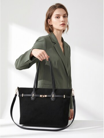 Borsa a mano 'Borsa a Mano Donna Ecopelle - Modello KSD52134 con Tracolla Staccabile' di Kassandra in nero