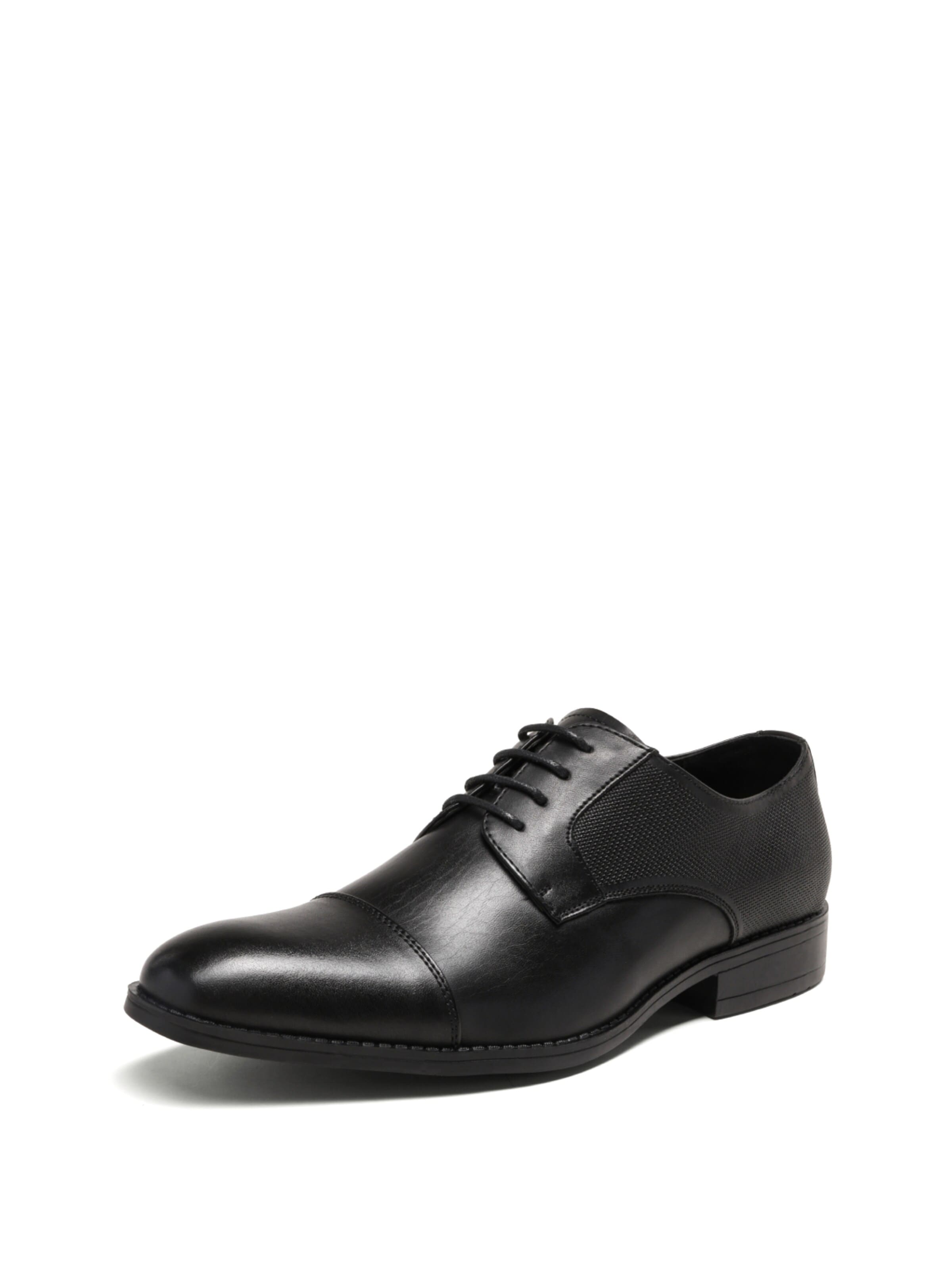 Scarpa stringata di Bruno Marc in nero: frontale