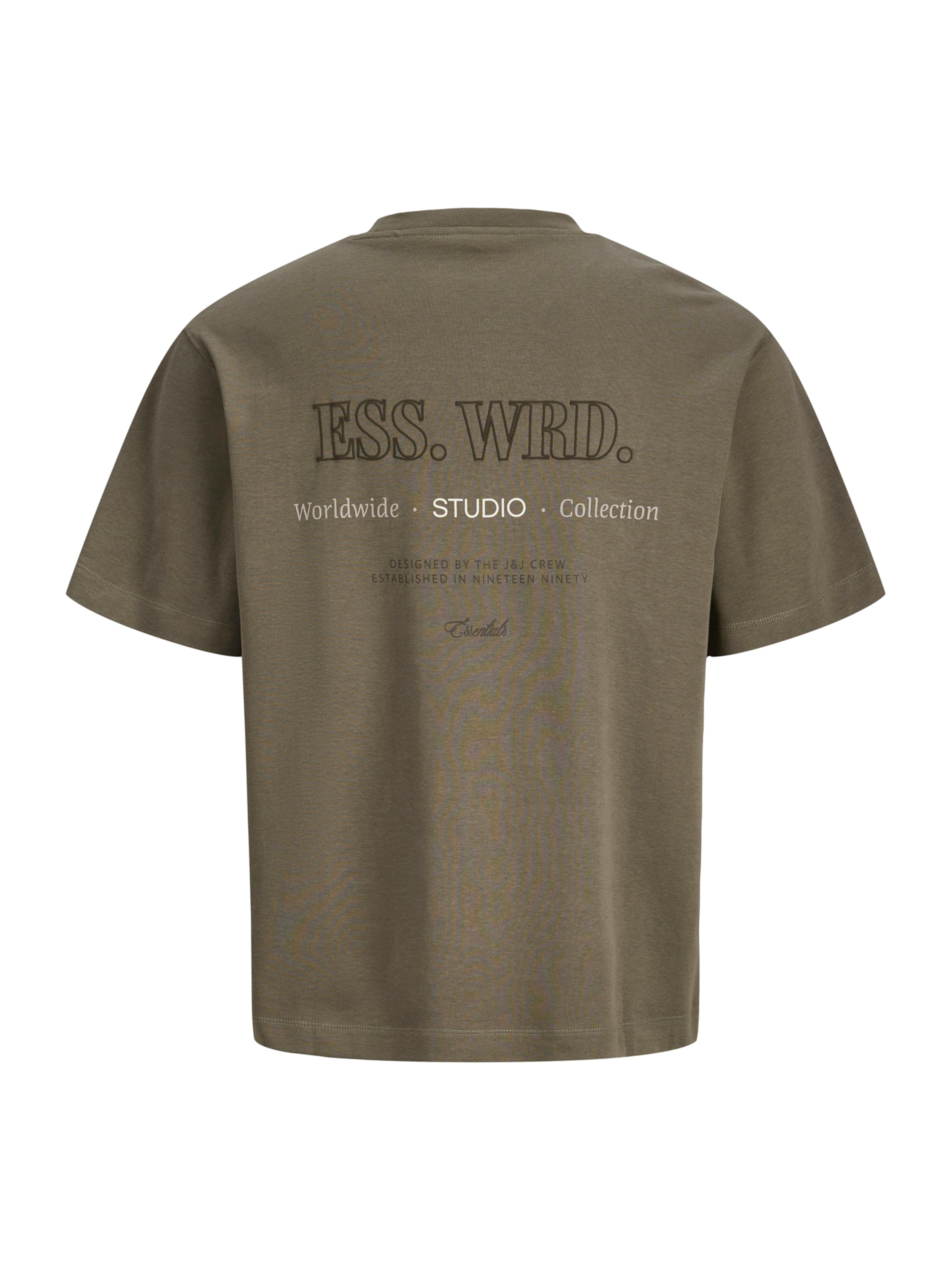 Jack & Jones Plus Tričko 'JJEUuban Edge Studio' – hnědá