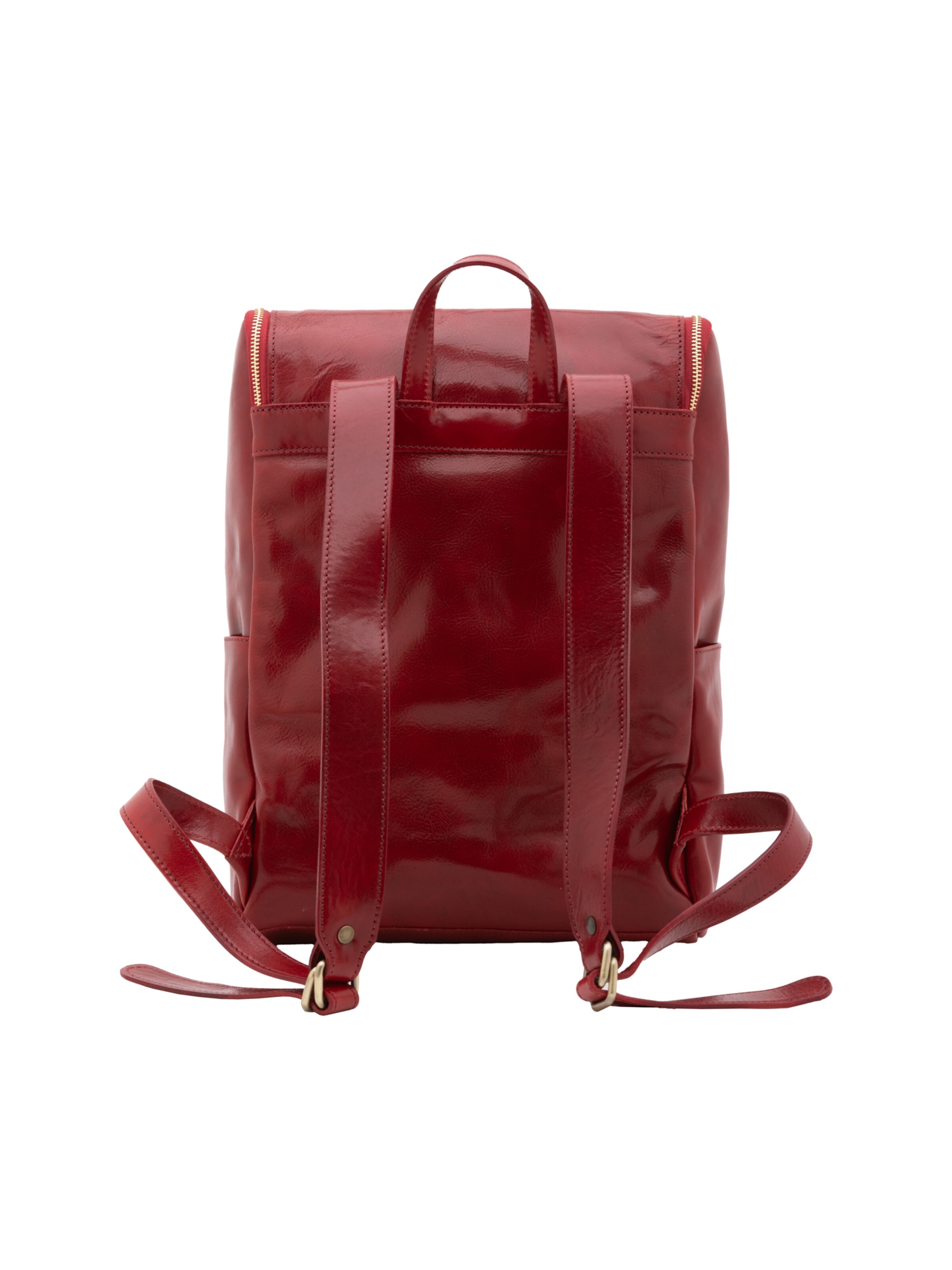 Zaino 'Borsa a Spalla Donna Vera Pelle Vacchetta - Embera Pro' di I Fratelli in rosso