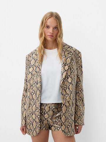 Bershka regular Bukser i beige: forside