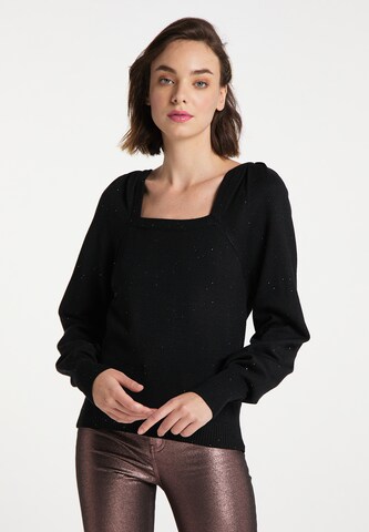 Pull-over myMo at night en noir : devant