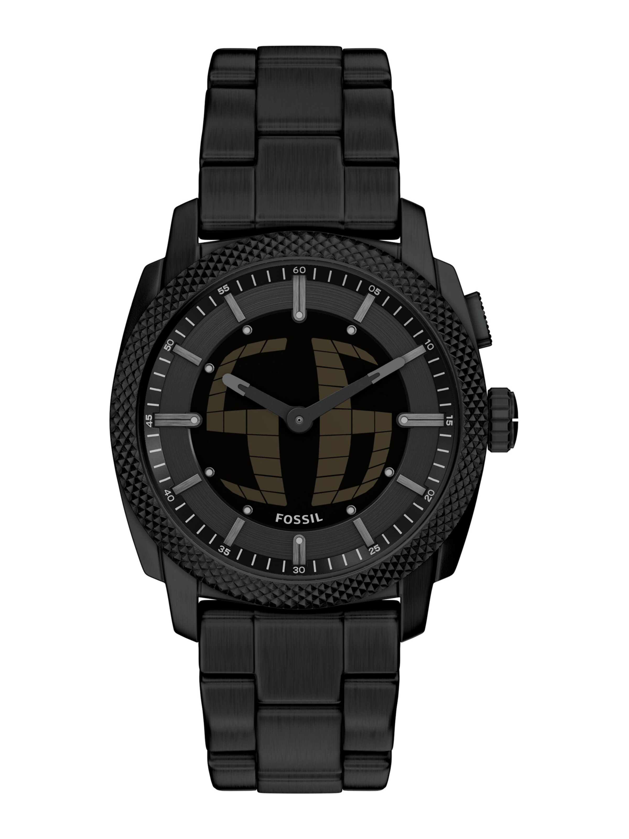 FOSSIL Аналоговые часы 'Machine Big Tic' в Черный: спереди