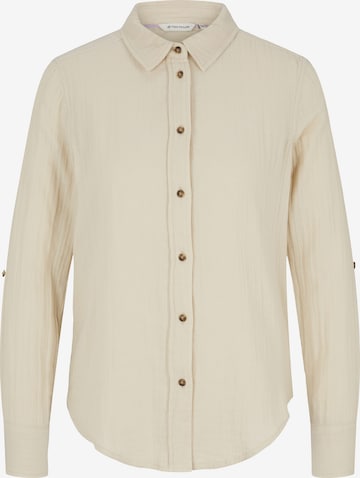 TOM TAILOR Blouse in Beige: front