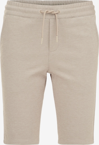 Pantalon WE Fashion en beige : devant