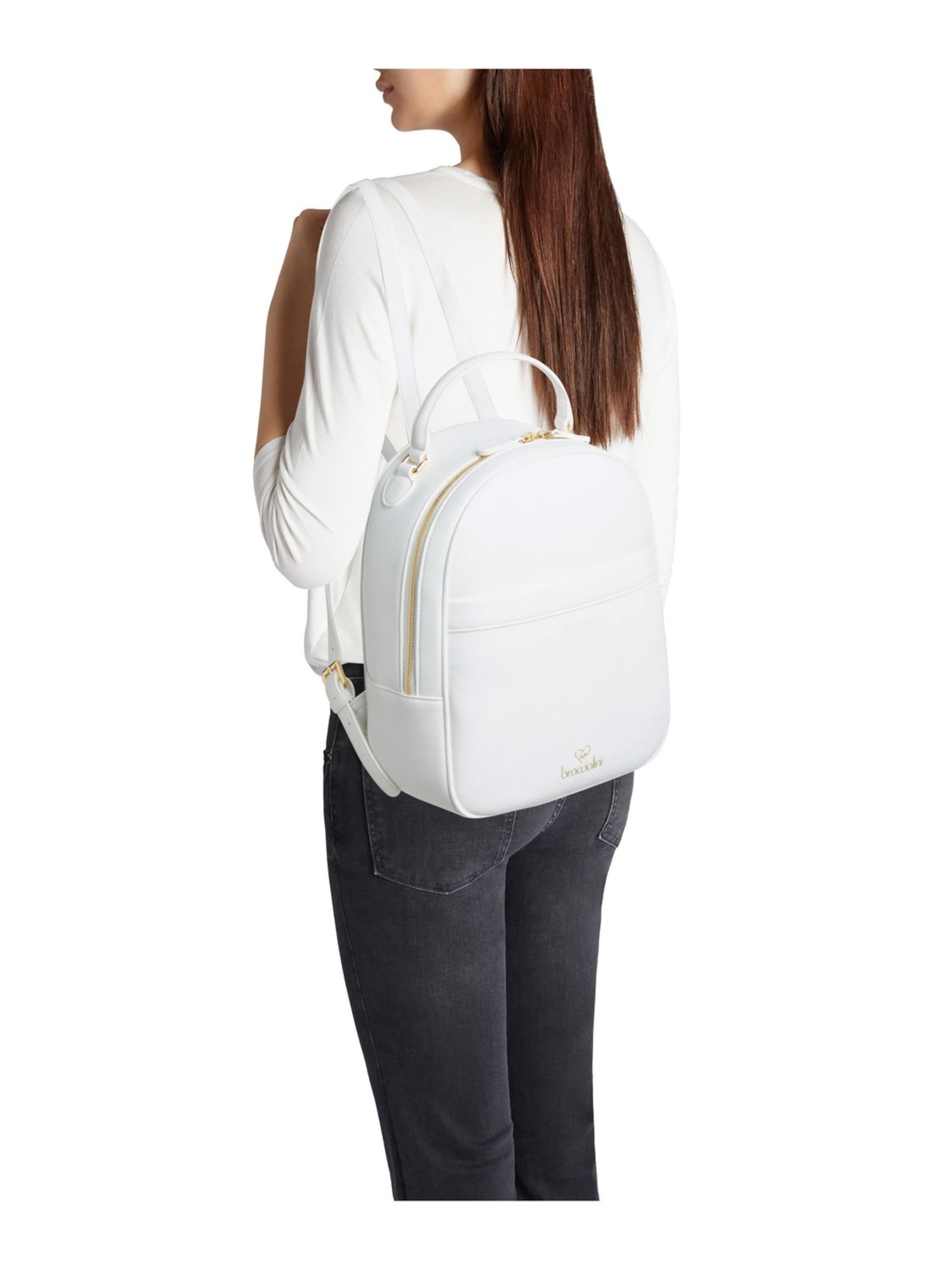 Braccialini Rucksack 'Amy'‌‌ in Weiß: Vorderseite