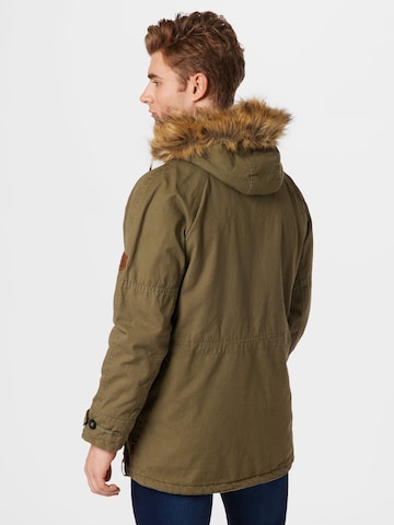 INDICODE JEANS Winterparka 'Fann' in Groen