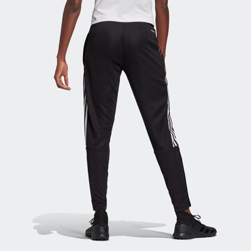 Effilé Pantalon de sport 'Tiro 21' ADIDAS SPORTSWEAR en noir