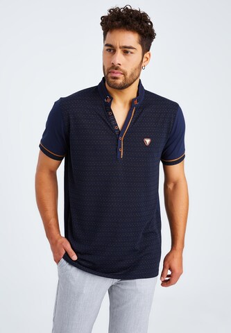 Leif Nelson Shirt in Blauw: voorkant