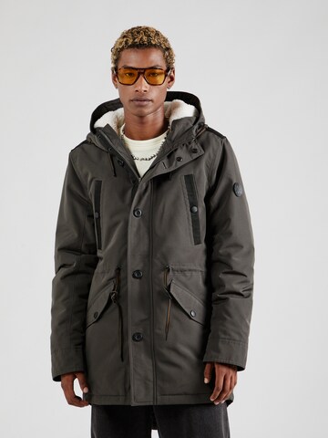Parka invernale 'Callen' di INDICODE JEANS in grigio: frontale