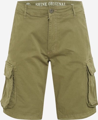 SHINE ORIGINAL Pantalon cargo en kaki, Vue avec produit