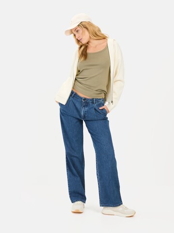 CAMEL ACTIVE Basic Top aus reiner Baumwolle in Grün