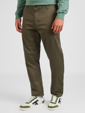 Coupe slim Pantalon chino Dockers en vert : devant