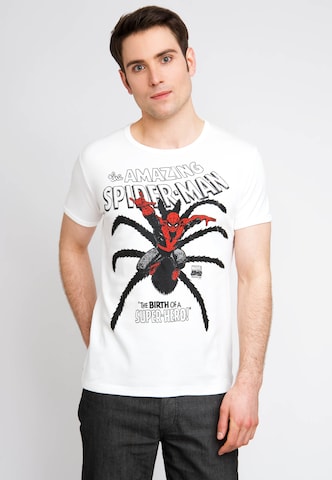 LOGOSHIRT T-Shirt 'Marvel Comics' in Weiß: Vorderseite
