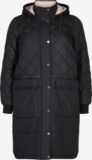 Zizzi Manteau d’hiver 'CACAMP' en noir, Vue avec produit