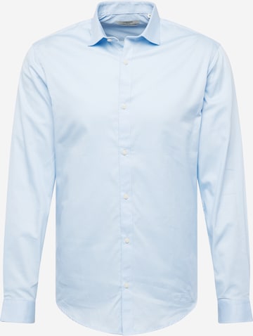 JACK & JONES Slim fit Overhemd 'Cardiff' in Blauw: voorkant