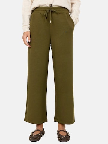 Wide leg Pantaloni 'BANU' di Soyaconcept in verde: frontale