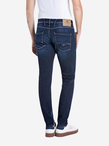REPLAY - Slimfit Vaquero '10 OZ DARK INDIGO POWER STRETCH DENIM M0914 .000.41A 214' en azul