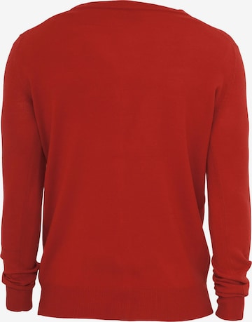 Urban Classics Knit Cardigan in Red