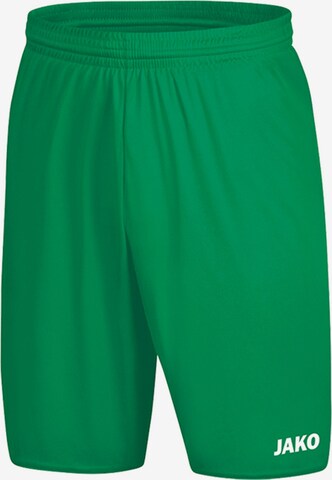 JAKO Regular Workout Pants 'Manchester 2.0' in Green: front