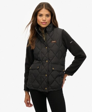Gilet Superdry en noir : devant