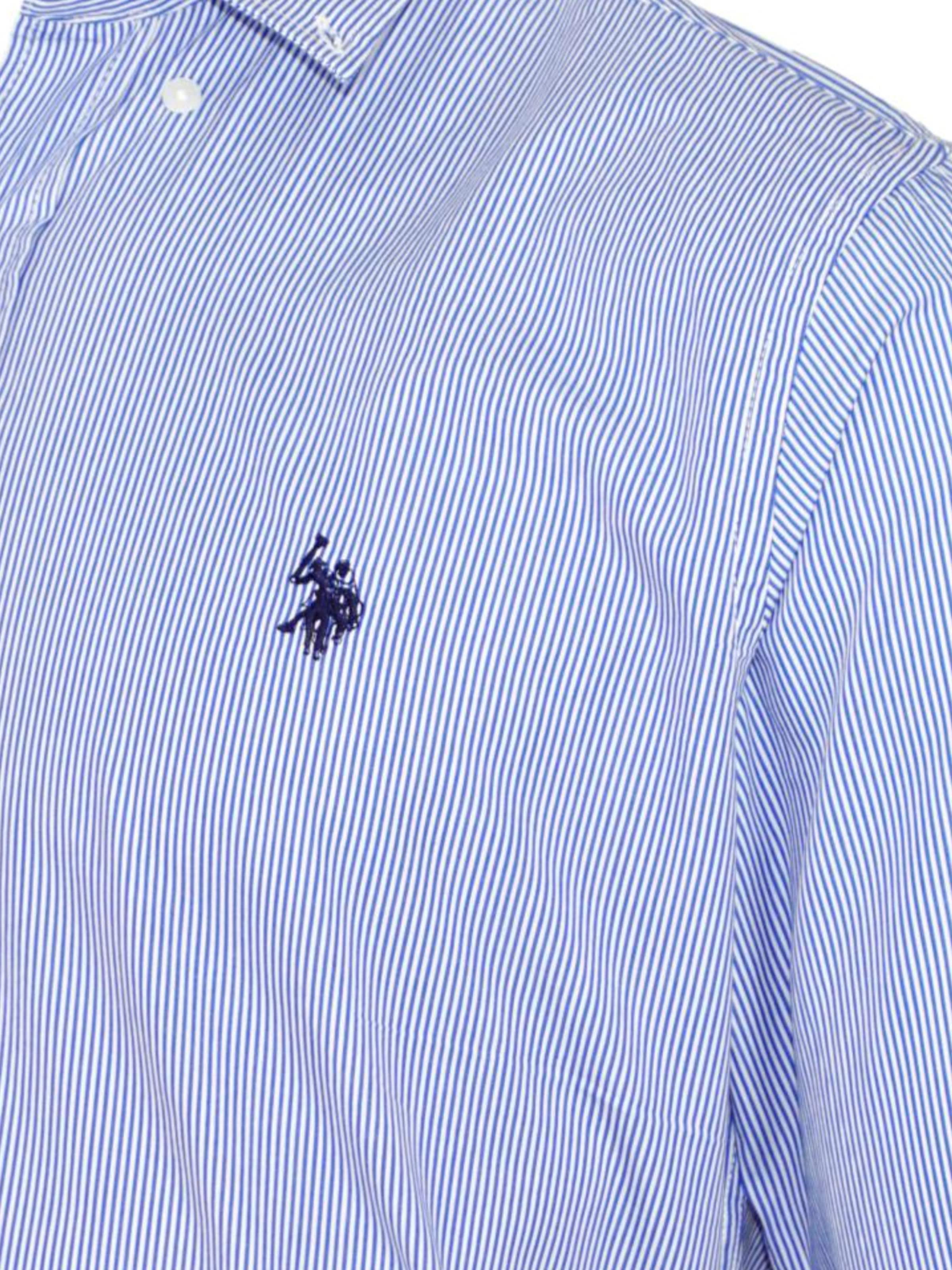 Coupe regular Chemise U.S. POLO ASSN. en bleu