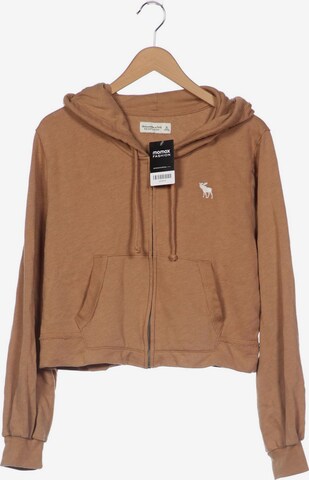 Abercrombie & Fitch Sweatshirt & Zip-Up Hoodie in XL in Beige: front