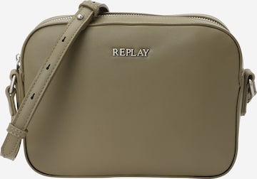 REPLAY Torba na ramię w kolorze zielony: przód