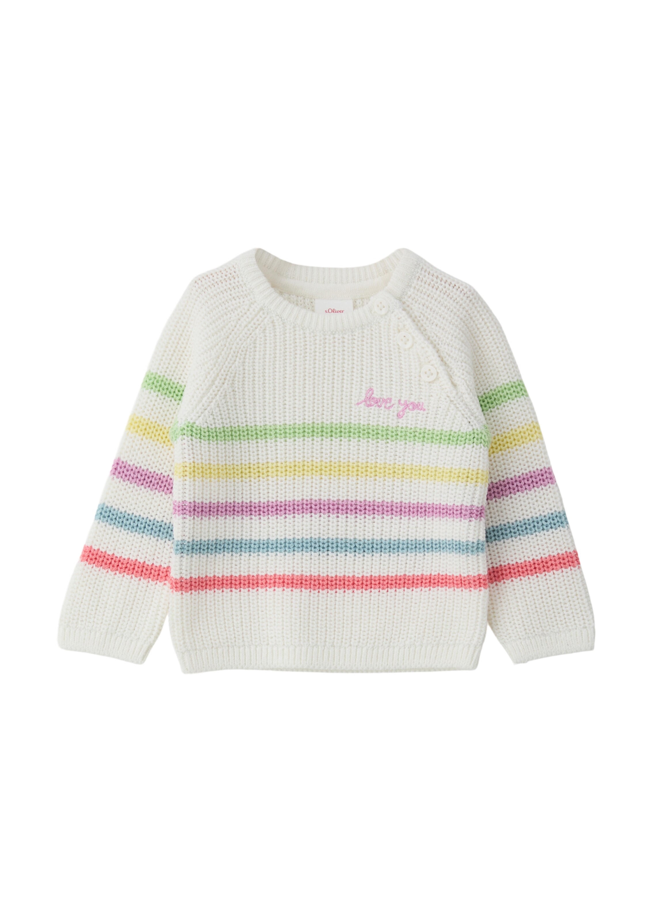 s.Oliver Pullover in Weiß: Vorderseite