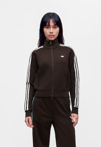 ADIDAS ORIGINALS Πλεκτή ζακέτα σε καφέ: μπροστά