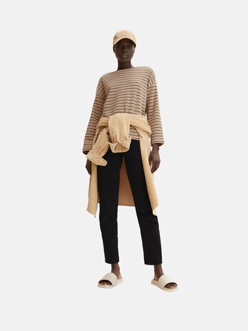 TOM TAILOR Sweatshirt in Beige