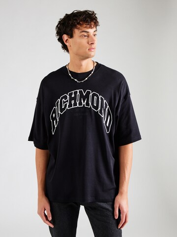 John Richmond T-Shirt in Schwarz: Vorderseite