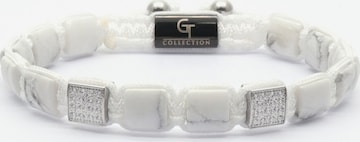 GT Collection Bracelet 'Flat-Bead' in White: front
