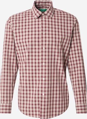 UNITED COLORS OF BENETTONRegular Fit Košulja - crvena boja: prednji dio