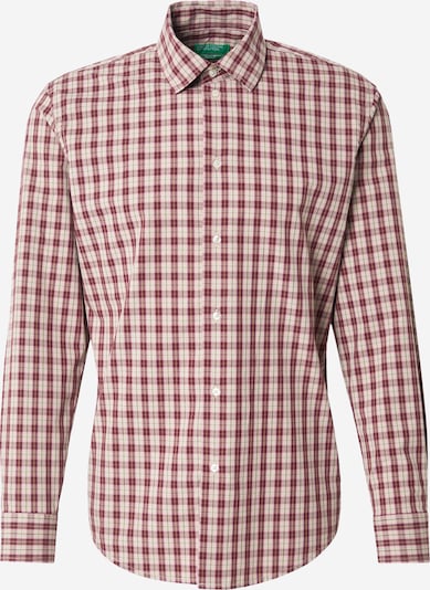 Marškiniai iš UNITED COLORS OF BENETTON, spalva – kremo / pastelinė geltona / rožių spalva / burgundiško vyno spalva, Prekių apžvalga