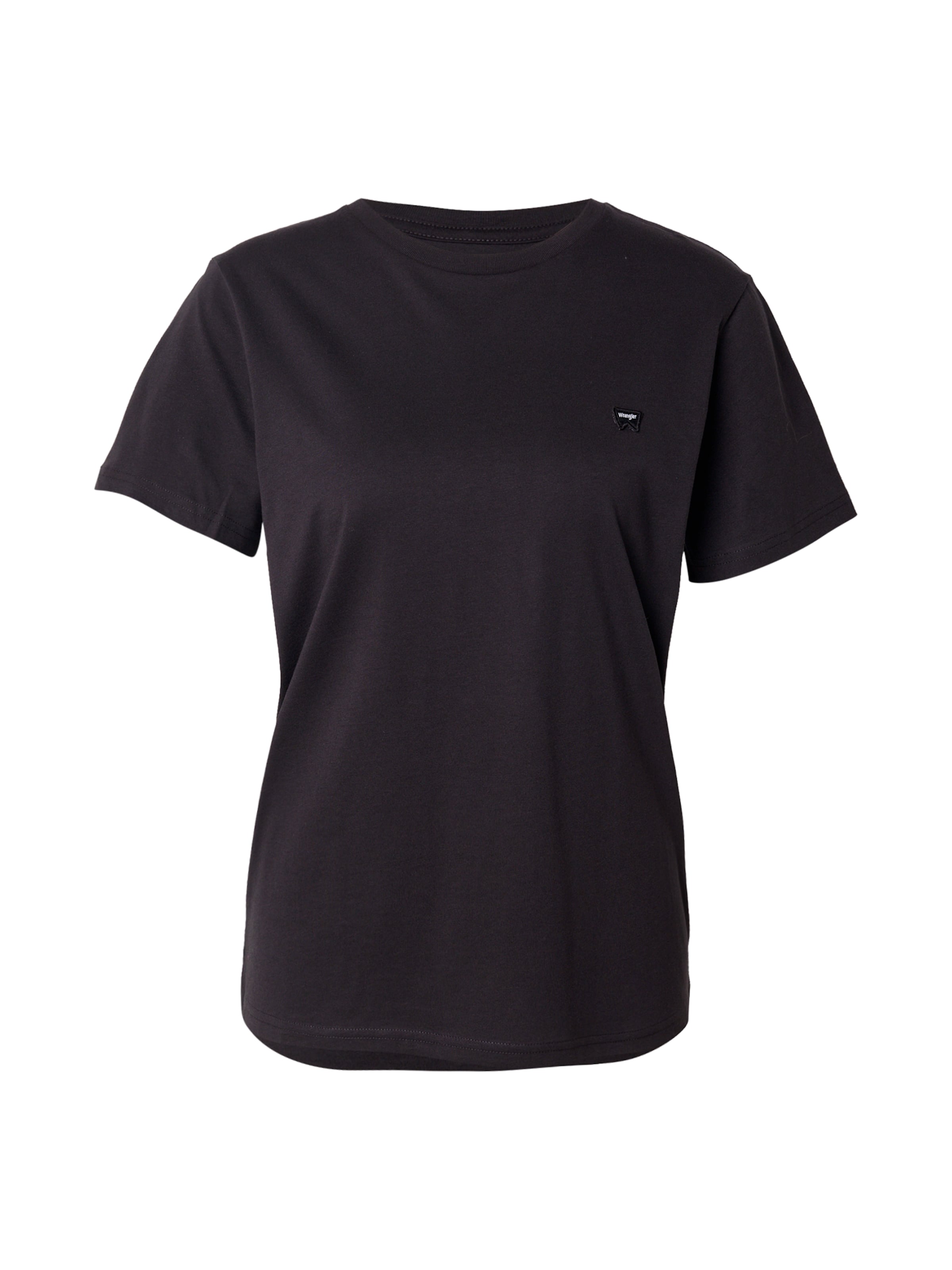 WRANGLER Koszulka 'SIGN OFF' w kolorze czarny: przód