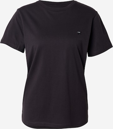 WRANGLER Футболка 'SIGN OFF' в Черный: спереди