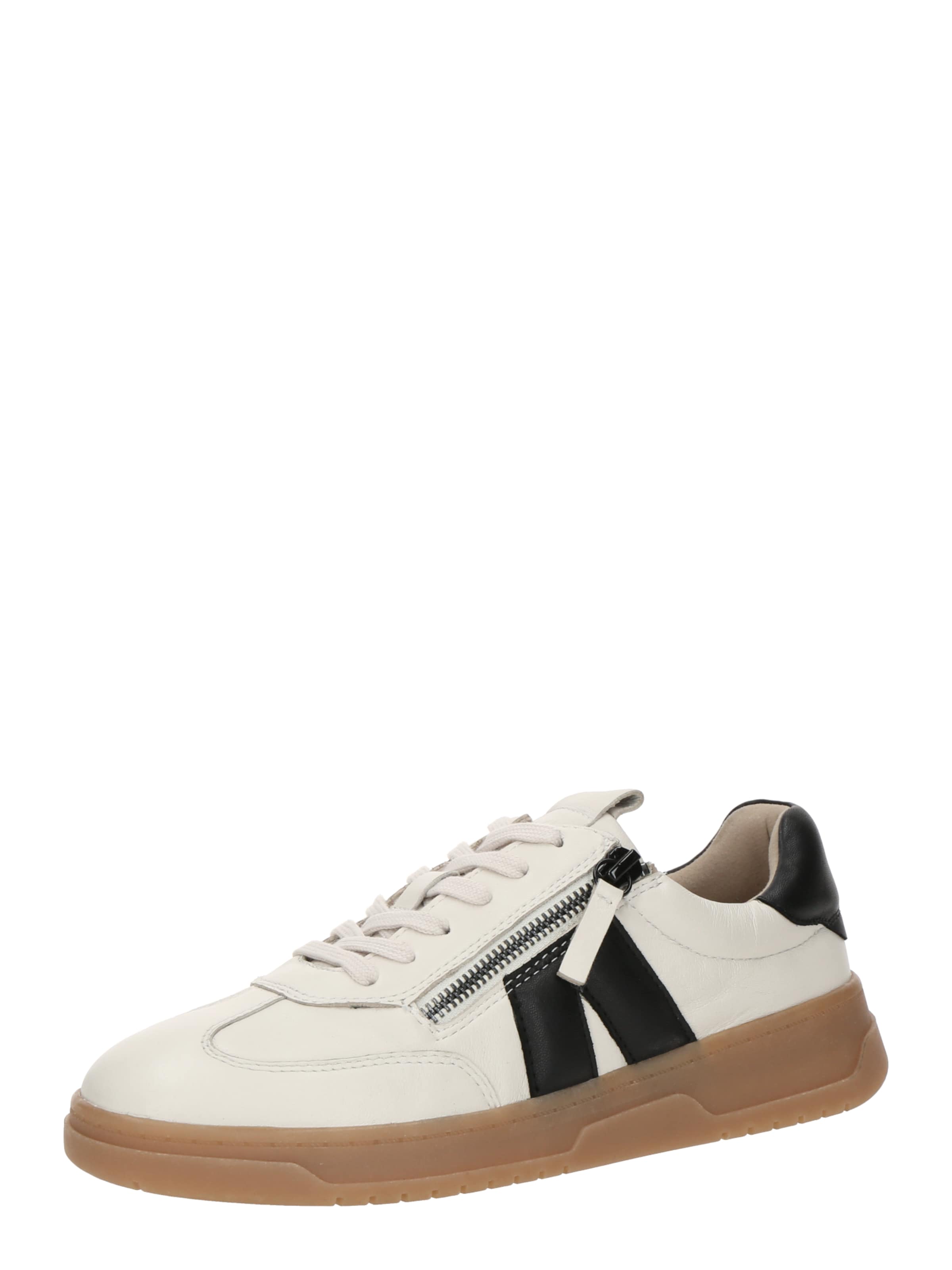 CAPRICE Låg sneaker 'FAYE' i svart / vit, Produktvy