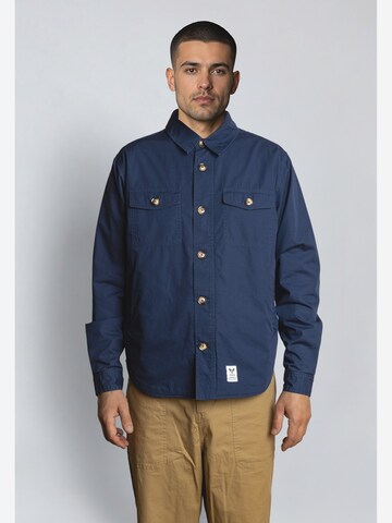 Fat Moose Comfort fit Button Up Shirt 'Arvid' in Blue: front