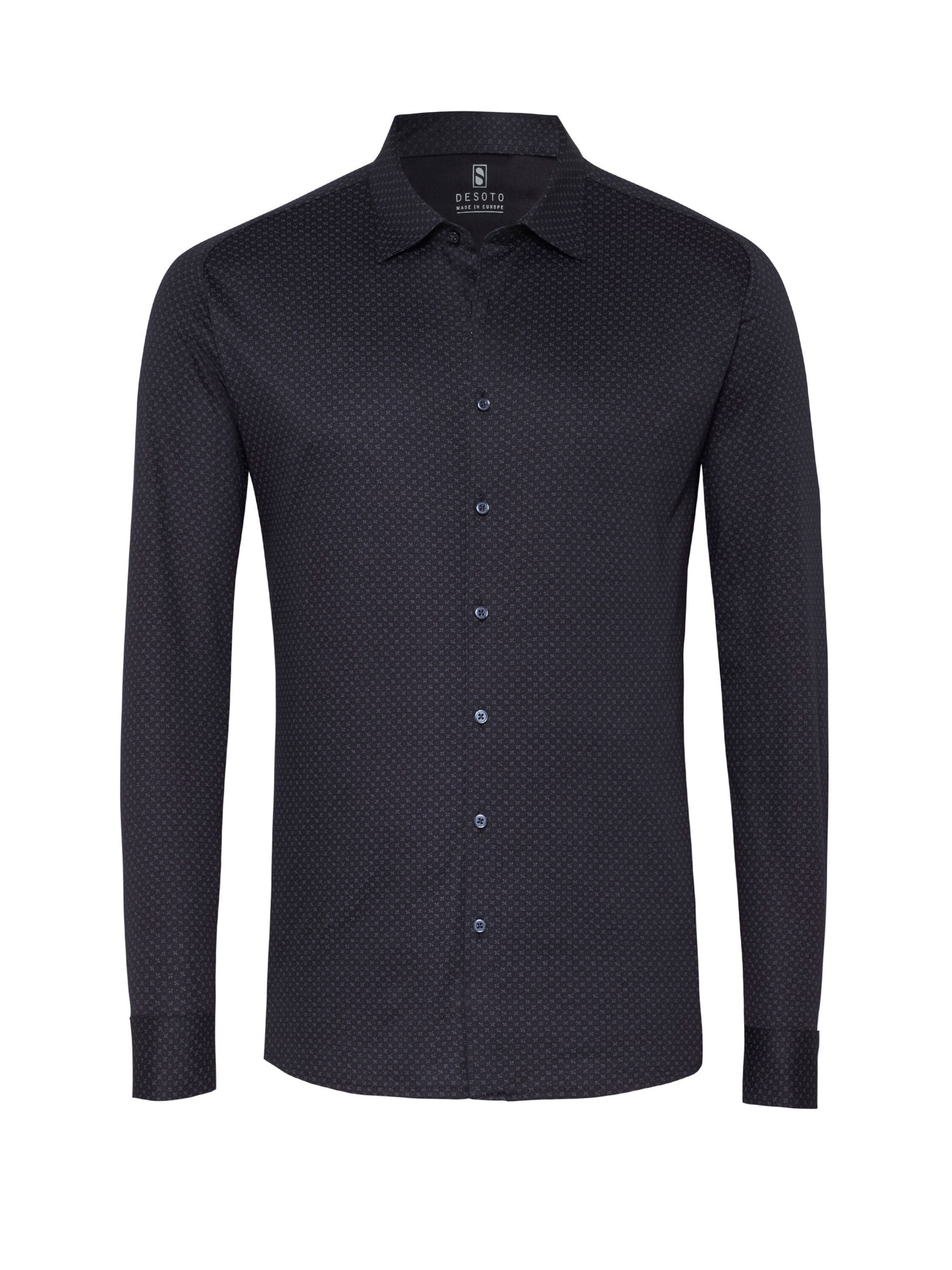 DESOTO Slim fit Overhemd in Blauw: voorkant