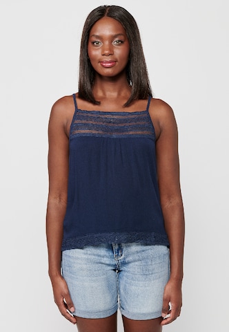 KOROSHI Top in Blue: front