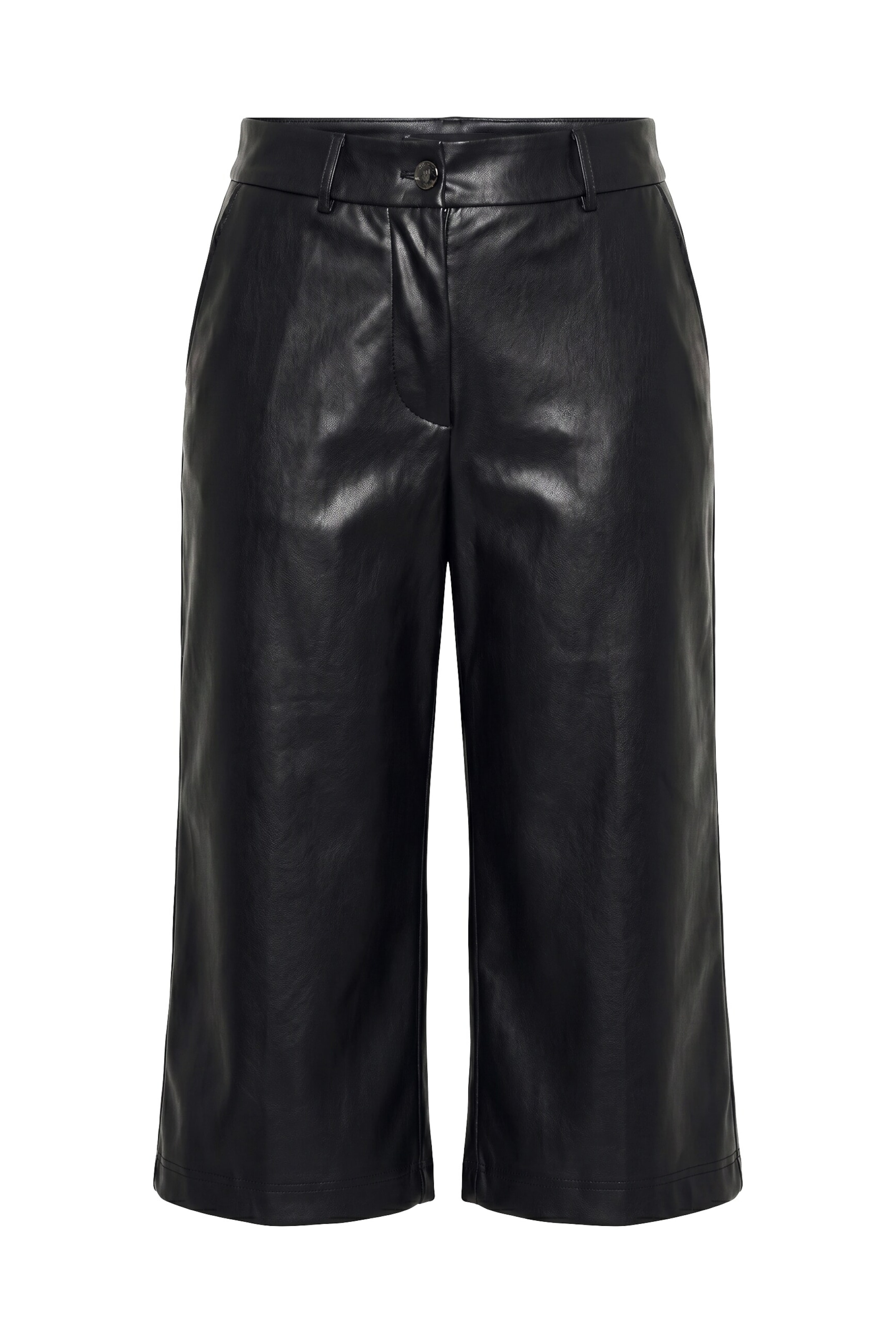 MIAMODA Wide leg Broek in Zwart: voorkant