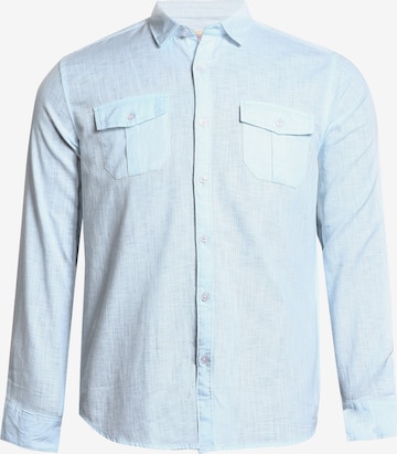 Campus Sutra Regularny krój Koszula ' Zeruiah ' w kolorze niebieski: przód