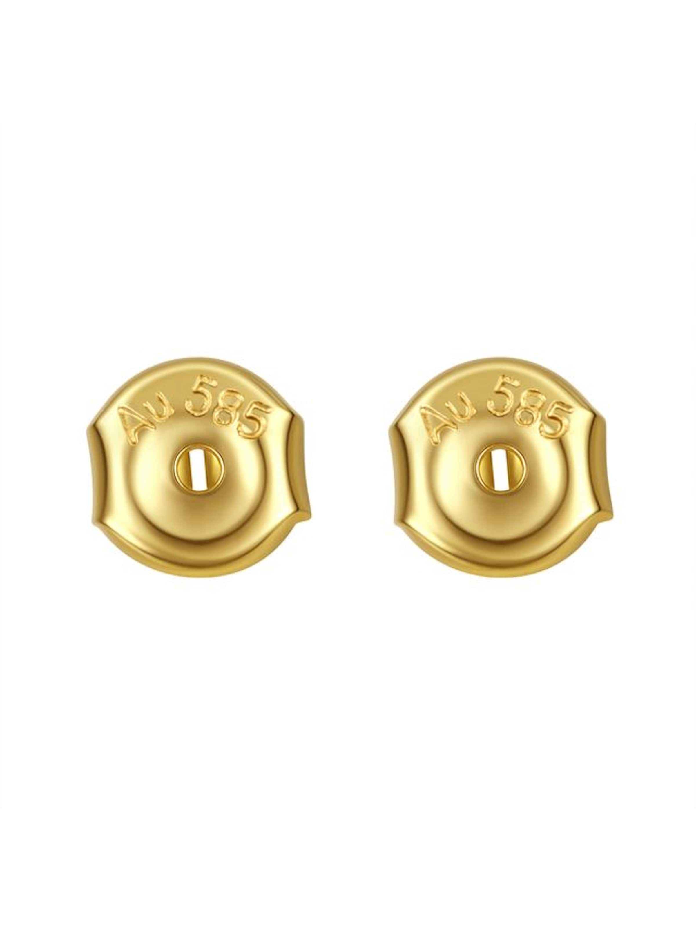 Dear Me Oorbellen 'Earring Backs 14K' in Goud: voorkant